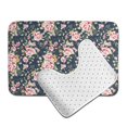 thumbnail image 6 of Xecao Vintage Floral 2-Piece Vintage Seamless Anti-Skid Mat Set, featuring a stylish pattern for a safe and elegant toilet rug experience, 6 of 6