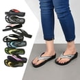 thumbnail image 6 of Aerosoft Glitter Thong Beach Summer Arch Support Flip Flops for Women, 6 of 8