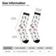 thumbnail image 2 of Fotbe Milk Tea Calcetas Largas con Estampado para Hombre y Mujer – Calcetas de Compresión Transpirables y Elásticas, Viajar y Uso Diario Talla 5-11, 2 of 6