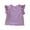 Dark Purple, variant on REDARER Girls' Tee - Lace Detail Round Neck Cotton Short Sleeve Spring Summer Toddler Kids Comfortable Playwear Top,2-3 Years