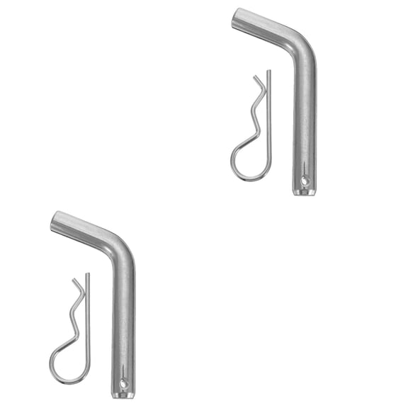 Hemoton 2pcs Hitch Pin Lock with Clip 5/8" Trailer Hitch Receiver Anti-Theft Locking Pin