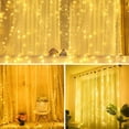 thumbnail image 3 of 2 Piezas Cortinas Serie Luces 300 Led Decorativas Usb 3x3m Luz Cálida, 3 of 3