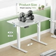 thumbnail image 3 of Electric Height Adjustable Standing Desk, 40x24 Inches, Ergonomic Sit-to-Stand Rising Computer Table for Home Office, 3 of 7