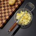 thumbnail image 4 of Stainless Steel Mud Press Masher for Avocado Potatoes Beans Easy to Use Clean Food Masher Ergonomic Design Versatile Kitchen Tool, 4 of 7