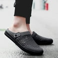 thumbnail image 2 of Modisza Slides for Men Closed Toe Quick Drying Garden Shoes Breathable Mesh Clog Beach Sports Flat Sandals with Arch Support Size 8.5 Grey, 2 of 7