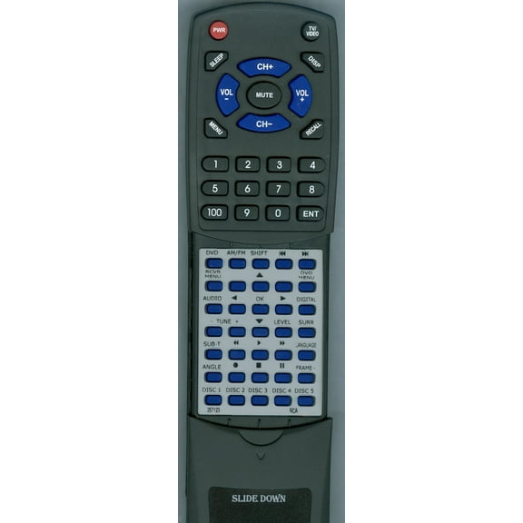 Replacement Remote for RCA 257123, RT257123, CRK76AF1, RTD130, RTDVD1