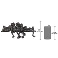 thumbnail image 4 of Design Toscano Noeud Paresseux de Sitters Grenouilles, Bronze, 4 of 4