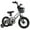 Silver, variant on Costway 12" Kid’s Bike with Training Wheels Adjustable Handlebar & Seat Handbrake Black