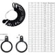thumbnail image 3 of Medidor de anillos - Medidores de dedos Herramienta de medición de anillos 27 piezas Tamaño 1-13 Negro Jormftte HMHZ465-2, 3 of 6