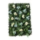 thumbnail image 1 of Panel de pared de césped artificial con flores, panel de pared de flores para el hogar, césped artificial Azul blanco, 1 of 9