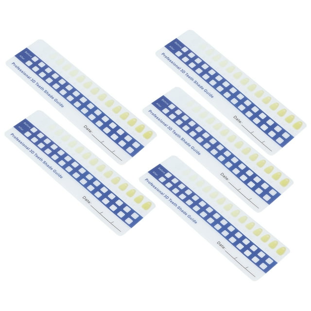 Gráfico de color de los dientes, Guía de Sombra de Blanqueamiento No Tóxico SEGURO Compáctogo Ecológico para Dentista para Vieges Domísico para Hospital PARA