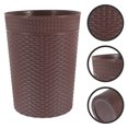 thumbnail image 4 of Imitation Rattan Woven Trash Can Wastebasket Bedroom Living Room Bathroom Trash Can, 4 of 9