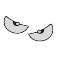 thumbnail image 2 of Baoblaze Big Eyes Car Sticker Cute Motorcycle Sticker for Bike white, 2 of 8