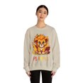 thumbnail image 3 of Playful Lion Cub Fall (Unisex) Heavy Blend™ Crewneck Sweatshirt, 3 of 5