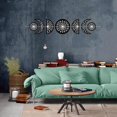 thumbnail image 6 of 7Pcs Spider Web Moon Phase Wall Hanging Moon Cycle Wall Decor Moon Wooden Ornaments Hang Vertical Decorative Gifts for Home Farmhouse Gallery Apartment Bar 37.1x6.3in colorful DIY, 6 of 9