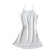 thumbnail image 1 of Camisón de seda de hielo de verano para mujer, pijama sexy de seda fina con tirantes, ropa de hogar de primavera y otoño de imitación de seda, 1 of 6
