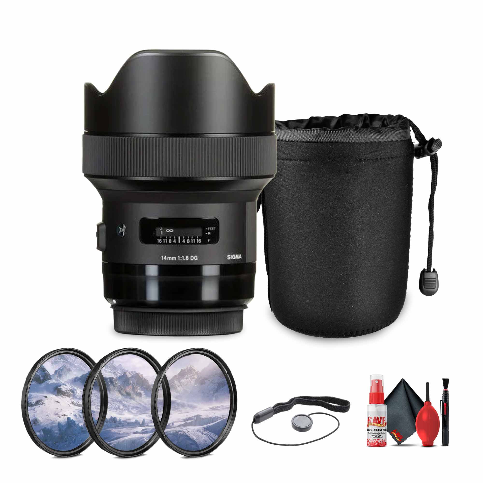 Sigma 10-20mm f/4-5.6 EX DC HSM Lens for Canon EF Mount Bundle