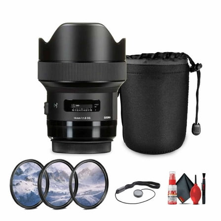 Sigma 14mm f/1.8 DG HSM Art Lens for Canon EF Bundle