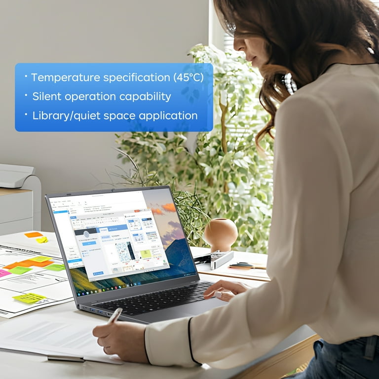 FUNYET Ordinateur Portable 16 Pouces,Win 11 Laptop 16 GB RAM, 512 GB