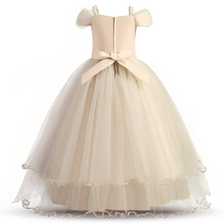 knee length dresses for ladies Luxury Cute Baby Girl Formal Dresses Toddler Birthday Party Ball Gown –  marryshe main image 0