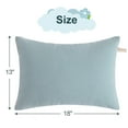 thumbnail image 2 of Flxxie 2 Pack Microfiber Soft Toddler Pillows for Sleeping, Small Kids Travel Pillows, Machine Washable, Perfect for Toddler Bed, 13" x 18", Sea Green, 2 of 5