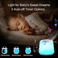 thumbnail image 4 of White Noise Machine 18 Soothing Sounds Machine with Night Light Lidlife Battery and Plug in Portable Sleep Noise Maker for Baby Adults Kids, 4 of 8