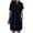 Dark Blue, variant on Nrmvnmi Summer Dresses for Women 2024 Casual Solid T Shirt Dress Loose Roll Up Short Sleeve Round Neck Tunic Dress with Pocket for Women Pink SMothers Day Gifts