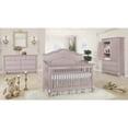 Evolur Aurora 5in1 Convertible Crib, Dusty Rose