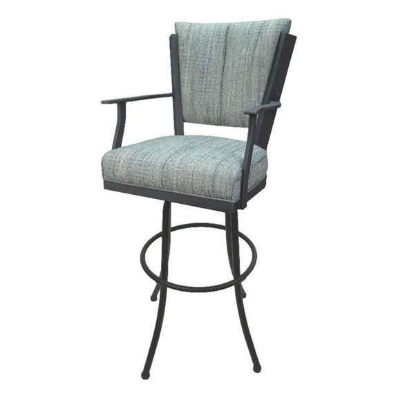 Swivel Tilt Extra Tall 34" (35") Metal Bar Stool Montana on Noam Base