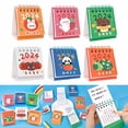 thumbnail image 2 of Desk Calendar, Mini 2024 Cute Cartoon Standing Flip Desktop Calendar, Small Daily Planning Monthly Calendar for Home, 2 of 20