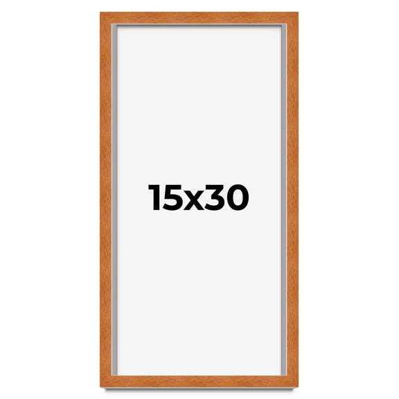 15x30 Shadow Box Frame Brown | 0.875 Inches Deep Real Wood Contemporary Shadowbox Display Frame |