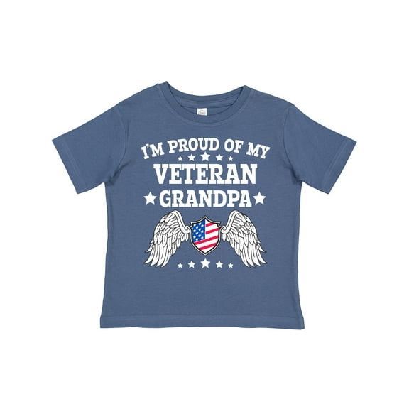 Inktastic I'm Proud of My Veteran Grandpa Boys or Girls Toddler T-Shirt