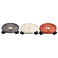 thumbnail image 2 of Thickened Mobile Tray Plastic Vase with Wheels Circular Chassis Potted Plants Receiving Water Removable Flower Pot Rack Universal Wheels - Brick Red 260 (Outer Diameter 26cm Inner Diameter 23cm, 3 Wheels, 1 of which has a Lock Design), 2 of 14