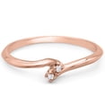 thumbnail image 5 of SuperJeweler 0.02ct Two Diamond Promise Ring In 10 Karat Rose Gold For Women, 5 of 6