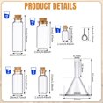 thumbnail image 2 of Botellas de vidrio Sherli, 45 unidades, pequeñas, con tapones de corcho, de 1 a 15 ml, 2 of 7