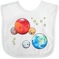 thumbnail image 3 of Inktastic Planetary Playdate Cute Earth, Mars, and Moons Boys or Girls Baby Bib, 3 of 4