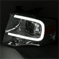 thumbnail image 6 of DNA Motoring For 07-14 Ford Expedition LED DRL Chrome Amber Projector Headlight Lamps Pair, 6 of 12