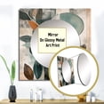 thumbnail image 3 of Designart "Abstract Bohemia Orange And Green I" Boho Feather Square Mirror Wall Decor Traditional - Large Orange Square Bathroom Mirror - Square Printed Wall Mirror Art, 3 of 5