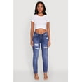 thumbnail image 2 of Womens WAX Distressed Straight Leg Jeans, 2 of 5