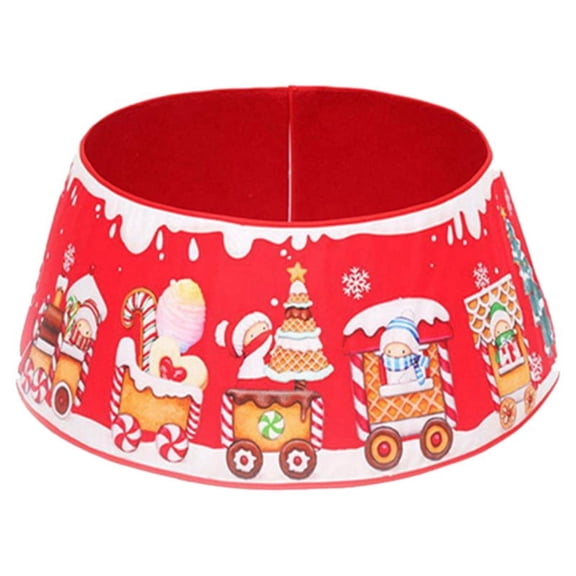 Christmas Tree Decor Surround Base Cover Skirt Foot Colorful Ornament Cartoon for Home Xmas Tree Skirt Party,D,1 x Christmas tree surround,As Shown