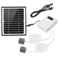 thumbnail image 1 of Bomba de oxigenación Kit de bomba de aire de oxígeno con energía solar de 5W / 6V para tanque de peces de acuario Oxigenador Aireador de oxígeno Bomba de aire solar 2 modos de trabajo con panel sol, 1 of 8