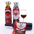 thumbnail image 1 of Decoración navideña, fundas para bolsas de botellas de vino, adornos navideños, decoración de Año Nuevo, 1 of 4