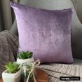 thumbnail image 3 of The HomeCentric Decorative Purple 20"x20" (50x50 cm) Pillow Covers, Velvet Double Side, Linen & Top Zipper Throw Pillows For Sofa, Solid Pattern Modern Style - Velvet Purple Jules, 3 of 10