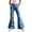 1-Light Blue, variant on Flare Pants for Girls High Waist Y2k Pants Wide Leg Casual Pants Back to School Clothes Plaid School Pants Size 5-16 Years