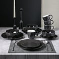 thumbnail image 2 of Stone Lain Jamie 16-Piece Dinnerware Set Porcelain, Black, 2 of 6