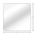 thumbnail image 4 of 36x36 Inch Square Wall Mirror with Silver Metal Frame Shatterproof Bathroom Mirror for Modern Home Decor, 4 of 8