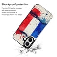 thumbnail image 2 of Compatible with iPhone 11 12 13 mini 14 15 16 Pro Max Plus Wallet Case with Card Holder, PU Leather Kickstand Card Slots Case ( Ink Splash Style French Flag, iPhone 12 Pro Max), 2 of 7