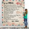 thumbnail image 4 of Personalized to My Mom Blanket from Daughter Son Love Letter Mail to Mom Birthday Mothers Day Christmas Customized Fleece Sherpa Blanket Blankets, 4 of 5