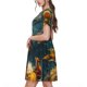 thumbnail image 2 of Balery Whimsical Starry Night Scene Vestidos sueltos de manga corta para mujer, vestidos de verano 2025, vestidos casuales de corte A con vuelo., 2 of 6