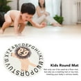 thumbnail image 4 of Soft Kids Carpet Rug, Nursery Rug,  Rug, Circle Alphabet Cartoon Animal Round Area Mat With Non Slip Patches, Multifunctional Toy Mat, Washable, Thick And Warm, 39.4in Diameter, 4 of 8